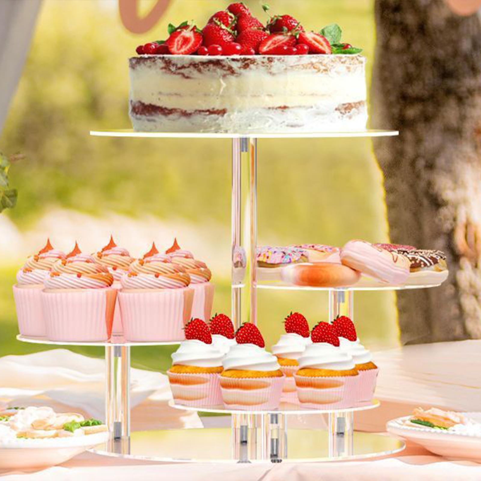 حامل كب كيك حامل أكريليك 4 طبق - مراجعة Food Snacks Candy وسعره