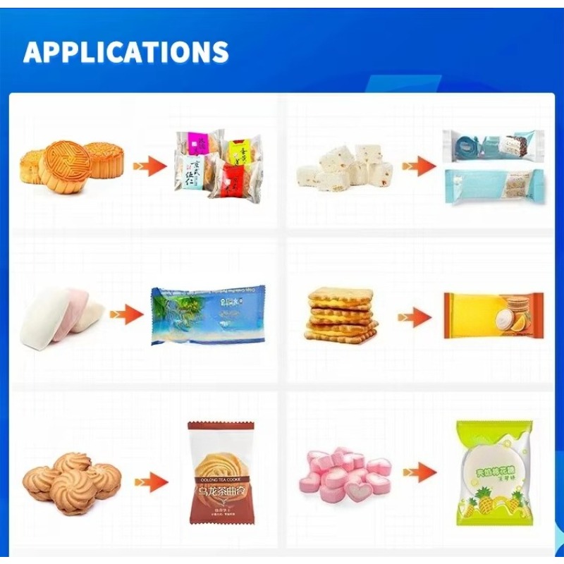 آلة تعبئة أوتوماتيكية على شكل  - مراجعة Food Snacks Candy وسعره