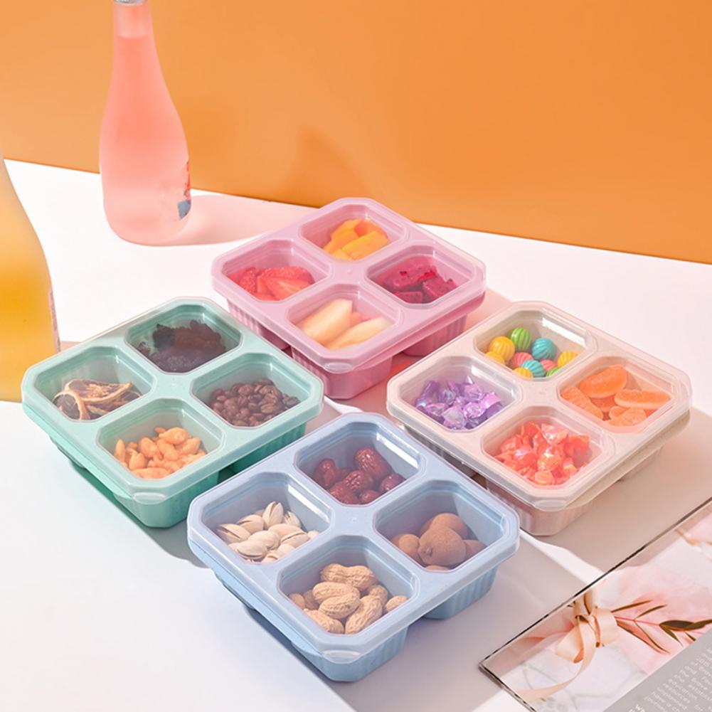 علبة وجبات خفيفة بأربعة أقسام، - مراجعة Food Snacks Easy وسعره