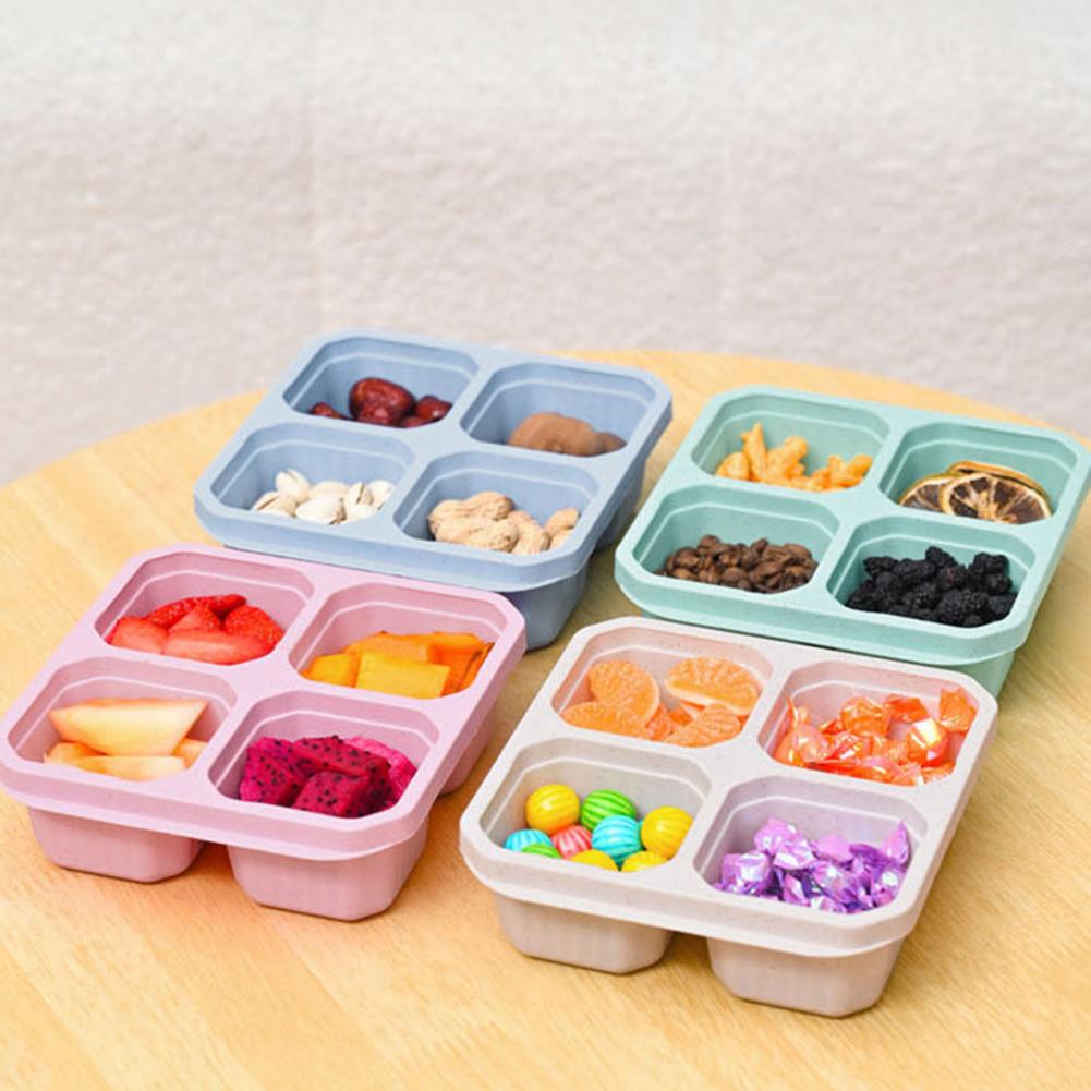 علبة وجبات خفيفة بأربعة أقسام، - مراجعة Food Snacks Easy وسعره