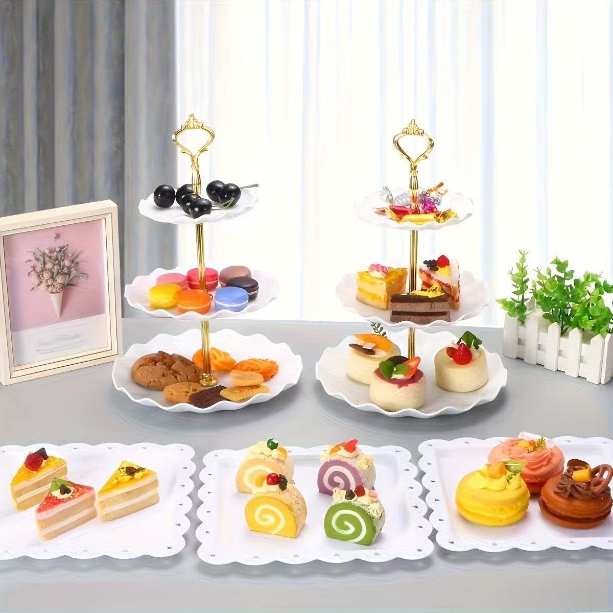 مجموعة صواني طعام مزخرفة 1/3/4 - مراجعة Food Snacks Easy وسعره