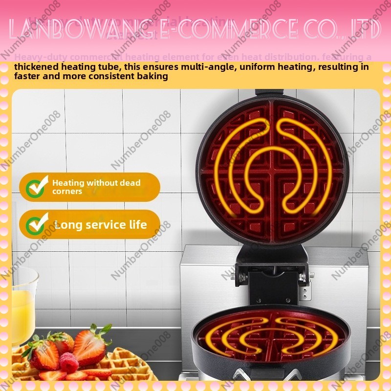 صانعة الوافل الدوارة غير اللاص - مراجعة Food Snacks Business وسعره