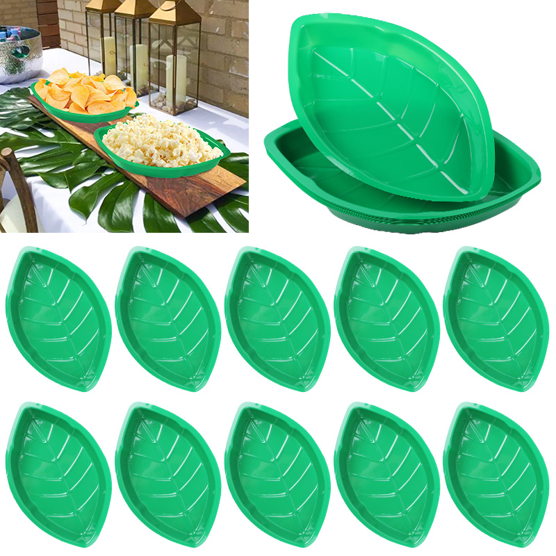 6 قطعة لوحة أوراق النخيل الخضر - مراجعة Food Snacks That Are Green وسعره