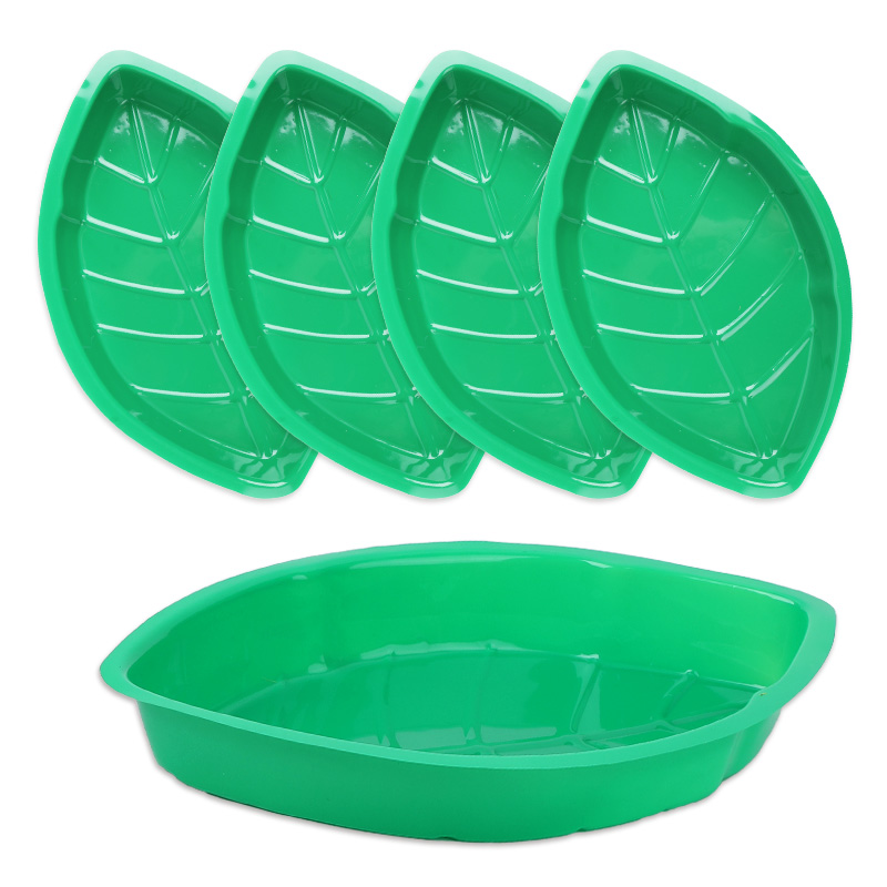 6 قطعة لوحة أوراق النخيل الخضر - مراجعة Food Snacks That Are Green وسعره