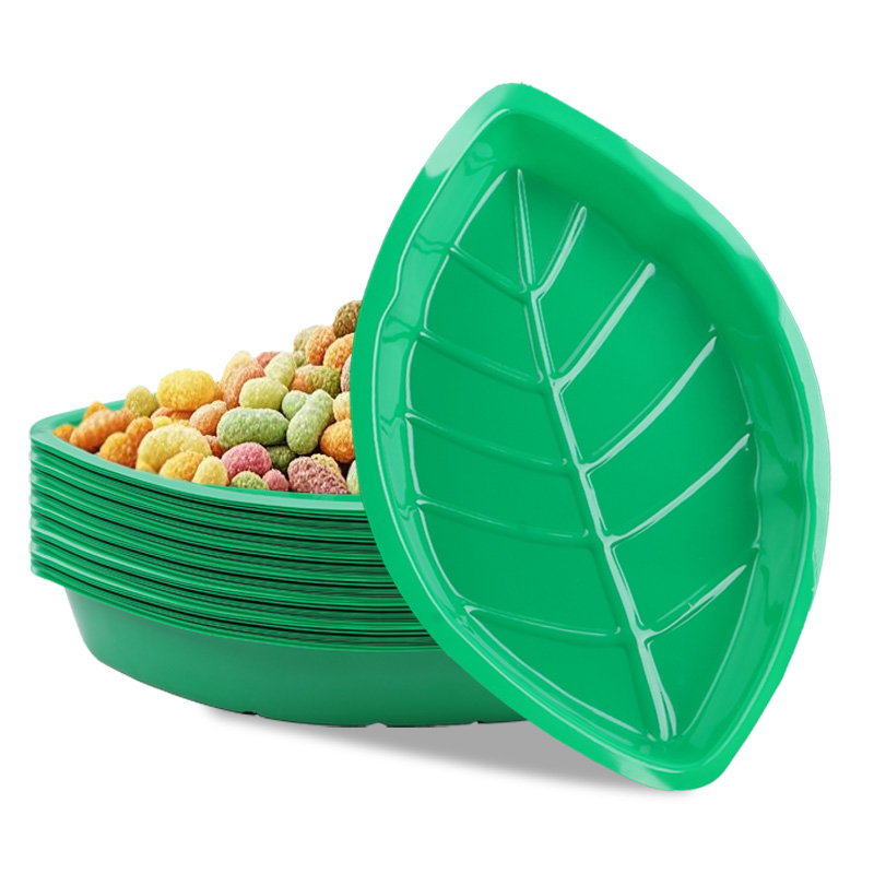 6 قطعة لوحة أوراق النخيل الخضر - مراجعة Food Snacks That Are Green وسعره