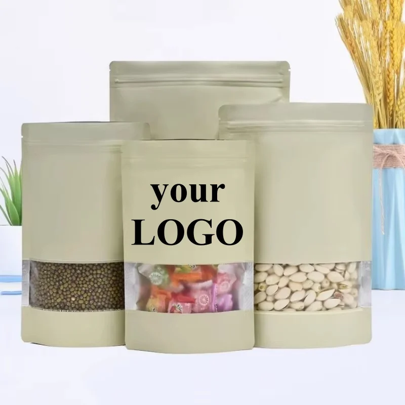 100 قطعة من أكياس الألمنيوم ال - مراجعة Food Snacks That Are Green وسعره