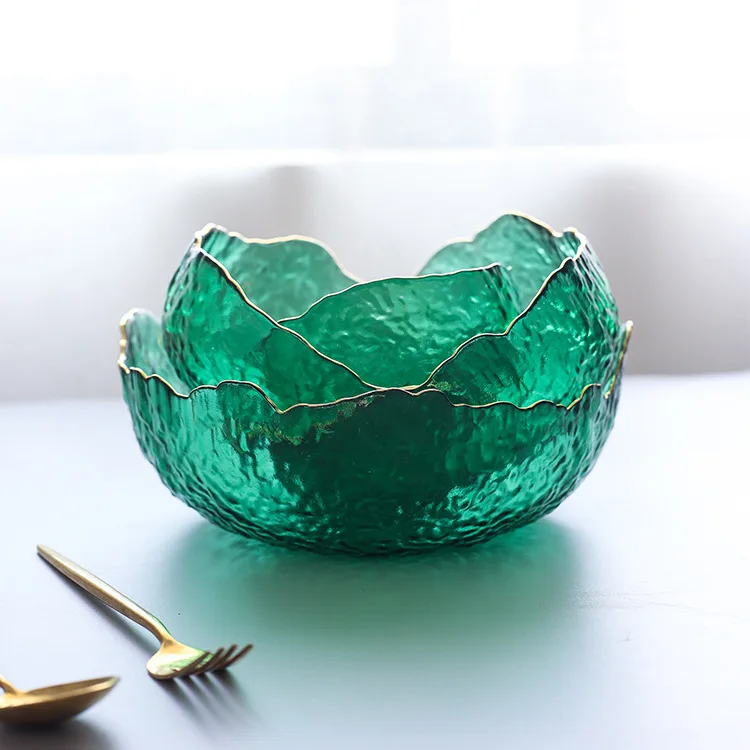 جديد النمط الياباني وعاء زجاجي - مراجعة Food Snacks That Are Green وسعره